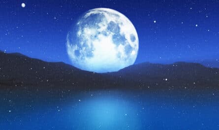 pleine lune la nuit