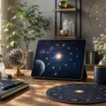 Calendrier hebdomadaire avec symboles astrologiques et prévisions