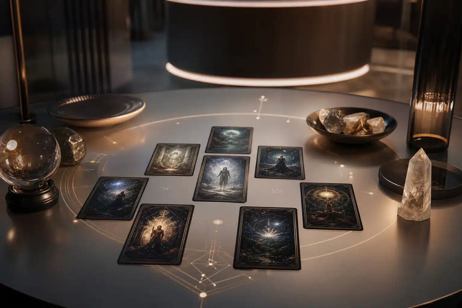 Cartes de tarot et symboles pour explorer l'avenir professionnel