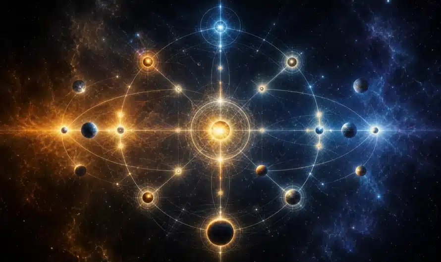 Constellation astrologique représentant nœud nord et nœud sud