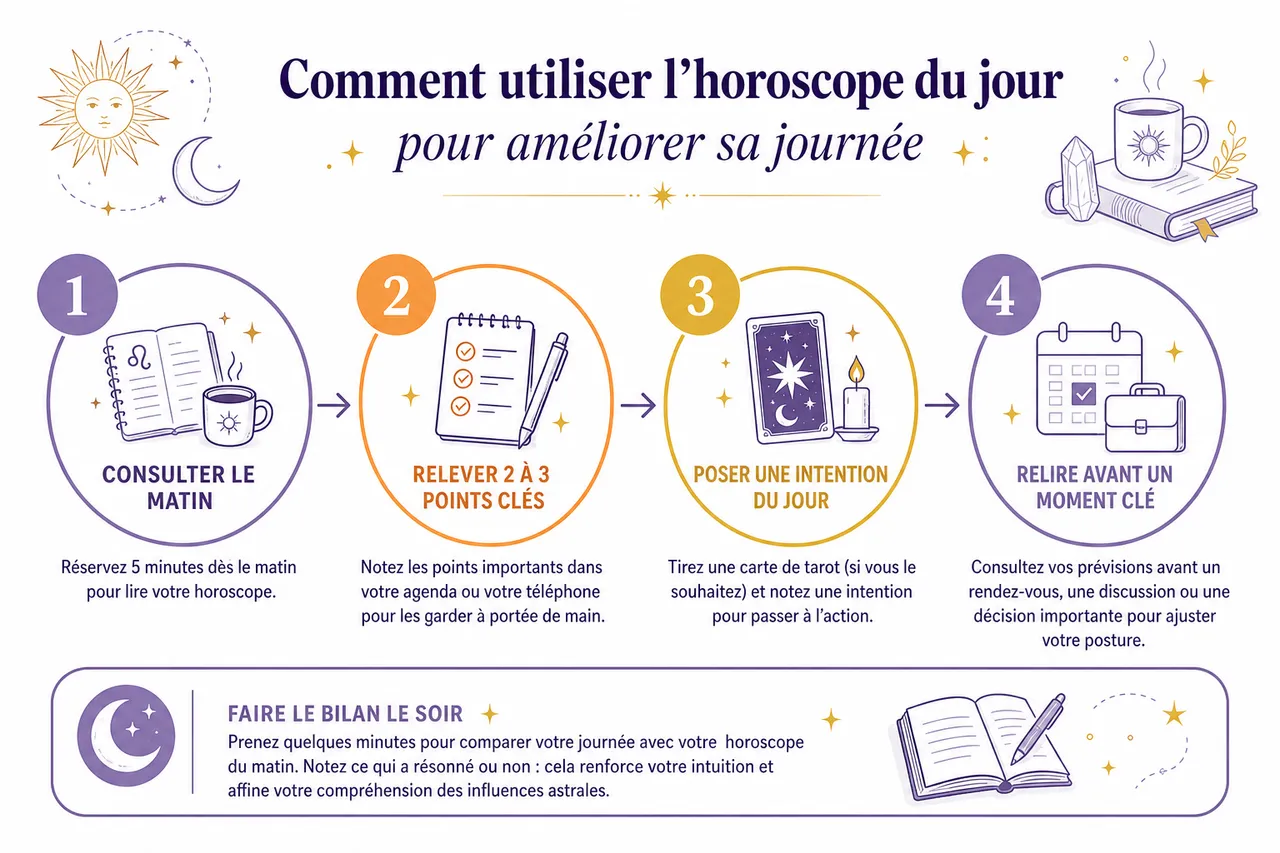 Comment maximiser les bénéfices de votre horoscope du jour , Comment utiliser l’horoscope du jour pour améliorer sa journée