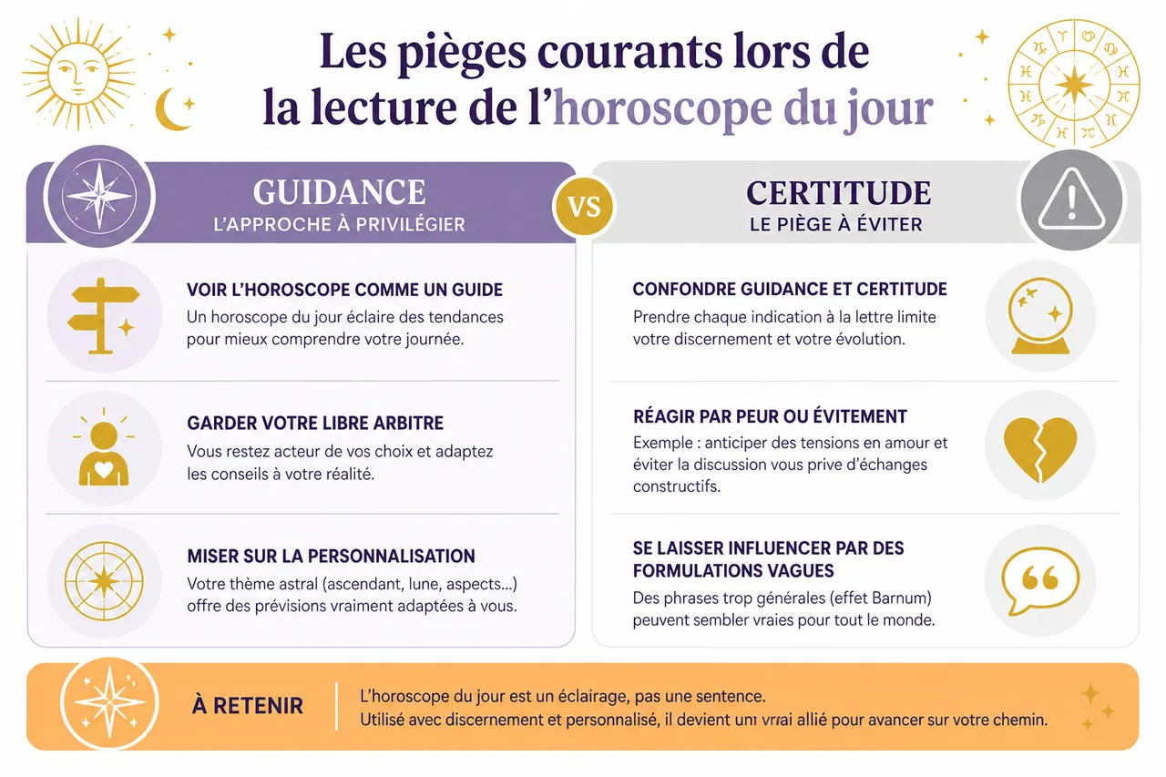 Les pièges à éviter lors de la lecture de votre horoscope du jour , Les pièges courants lors de la lecture de l’horoscope du jour