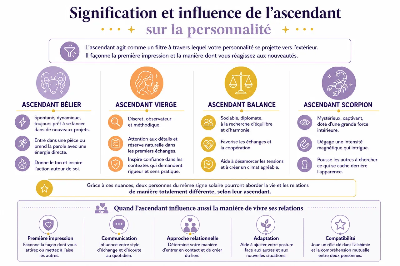 Ascendant astrologique: comment le calculer et quel impact sur votre personnalité , Signification et influence de l’ascendant sur la personnalité