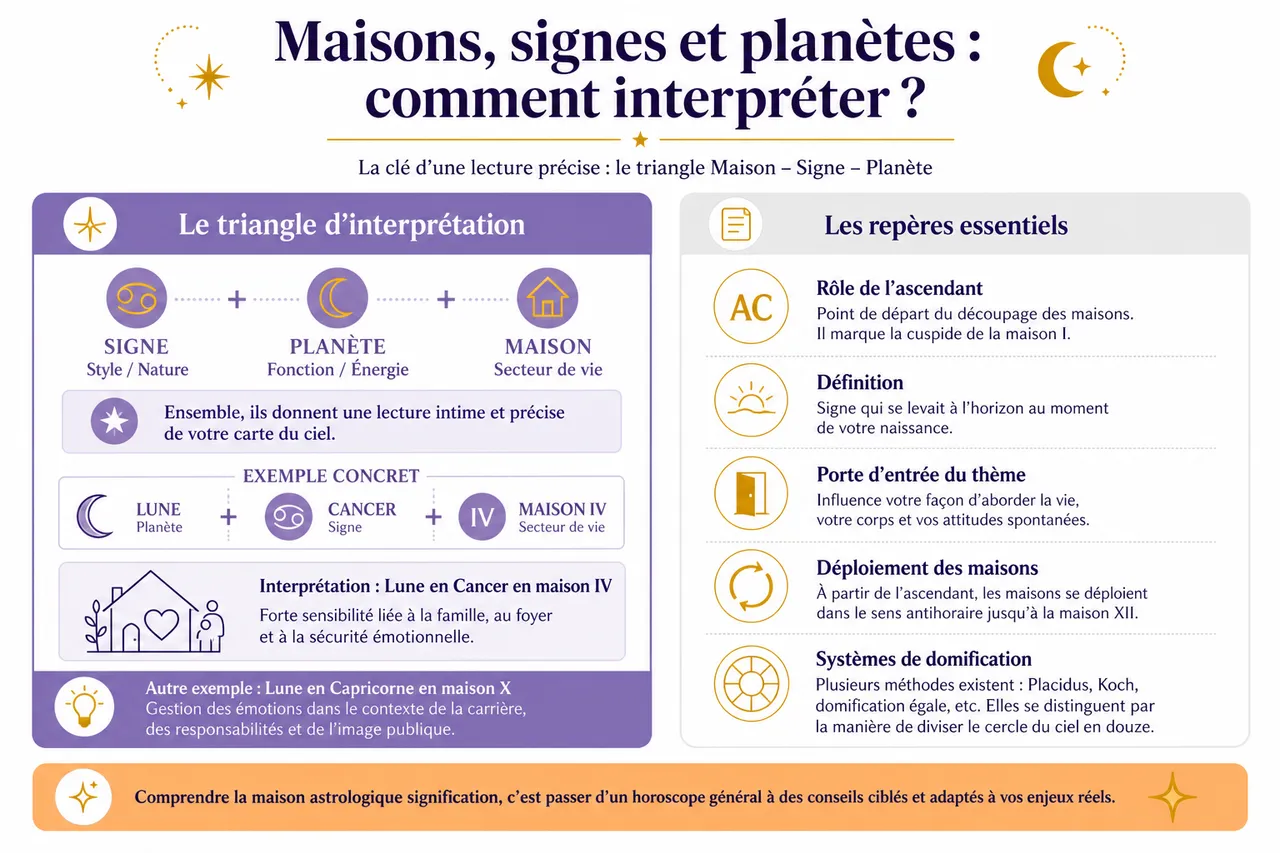 Les 12 maisons astrologiques: leur rôle dans votre vie quotidienne , Maisons, signes et planètes: comment interpréter?