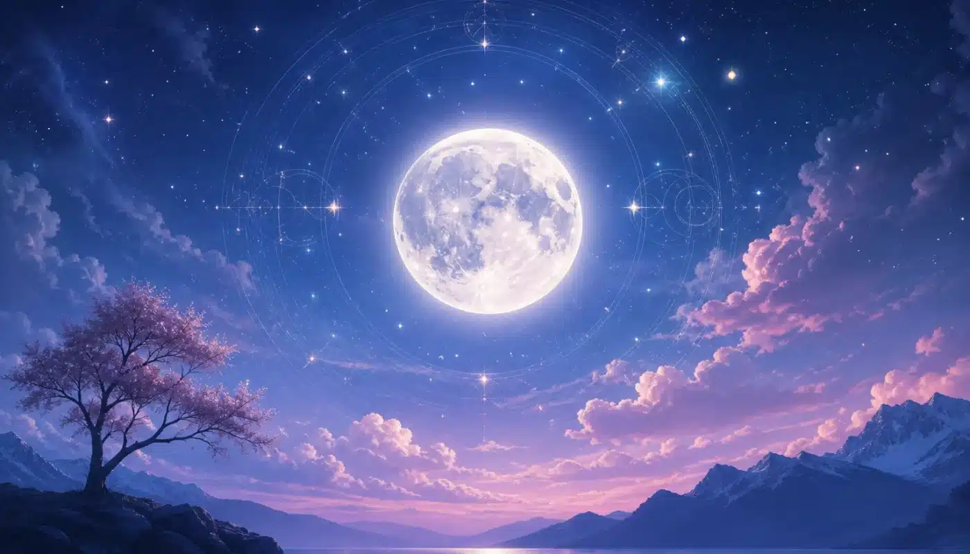 Lune en astrologie influençant émotions et relations humaines