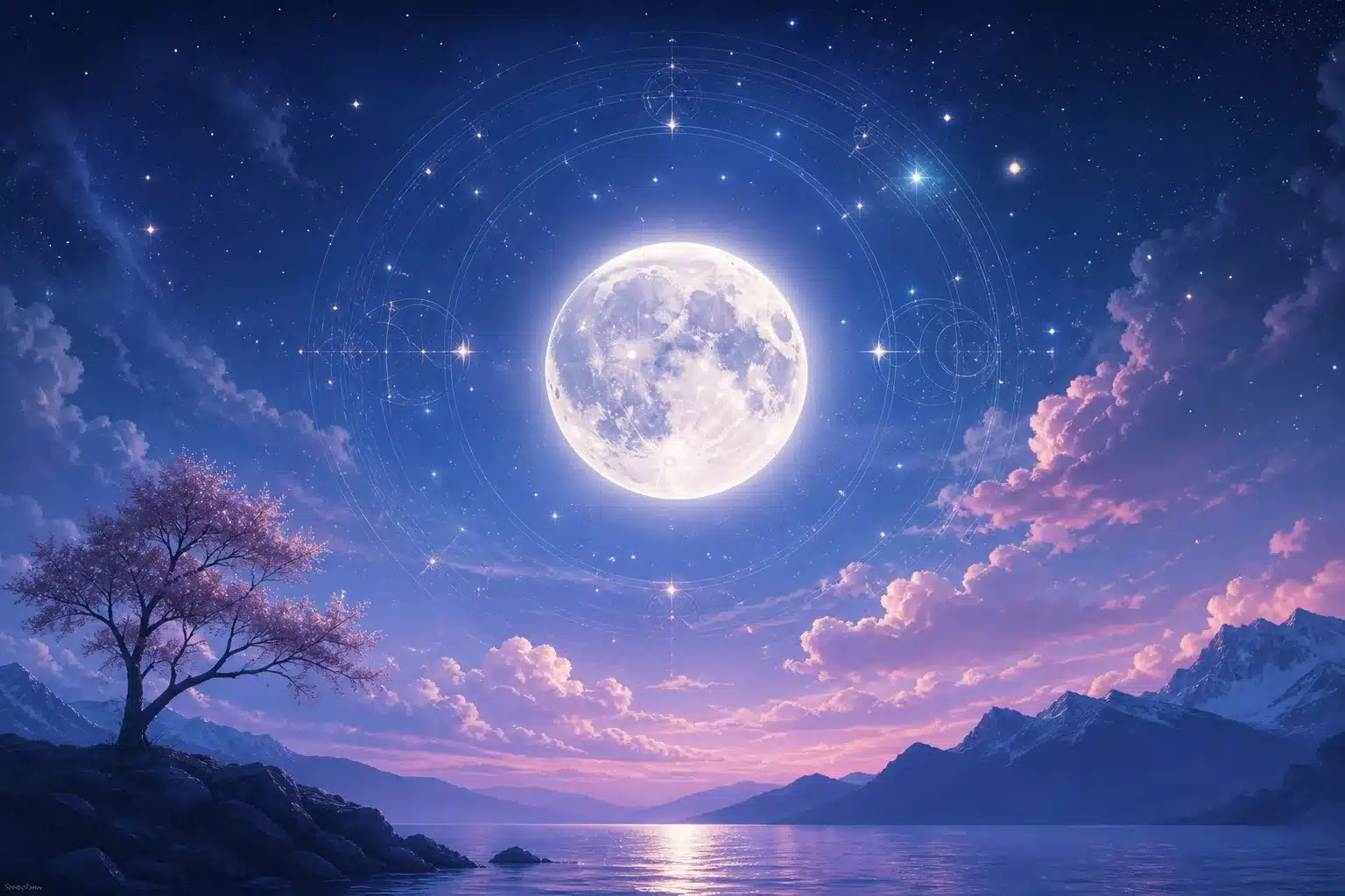 Lune en astrologie influençant émotions et relations humaines