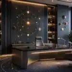 Planète Mercure en rétrogradation avec symboles astrologiques