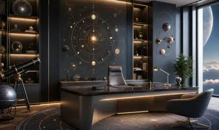 Planète Mercure en rétrogradation avec symboles astrologiques