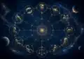 Signes du zodiaque avec symboles astrologiques et énergie mystérieuse