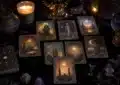 Tarot amour et doutes relationnels avec cartes et symbole