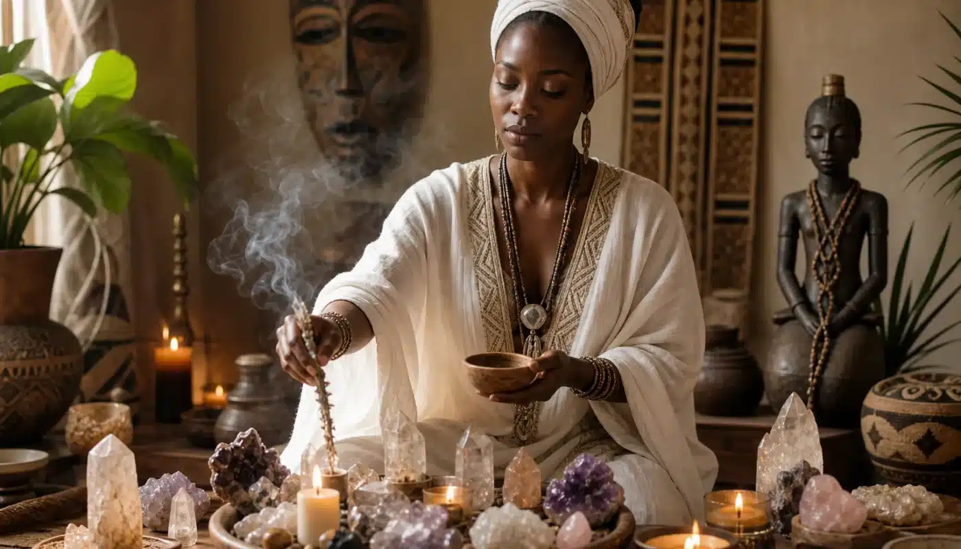 Énergie positive purification maison avec rituels de nettoyage énergétique